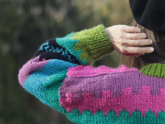 Chaleco Franjas y Colores