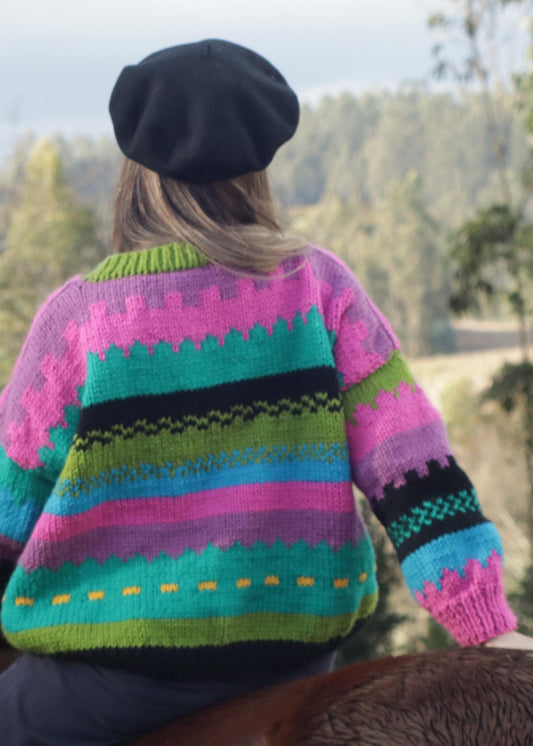Chaleco Franjas y Colores