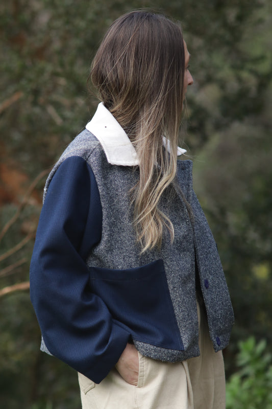 Chaqueta Azul/Blanco