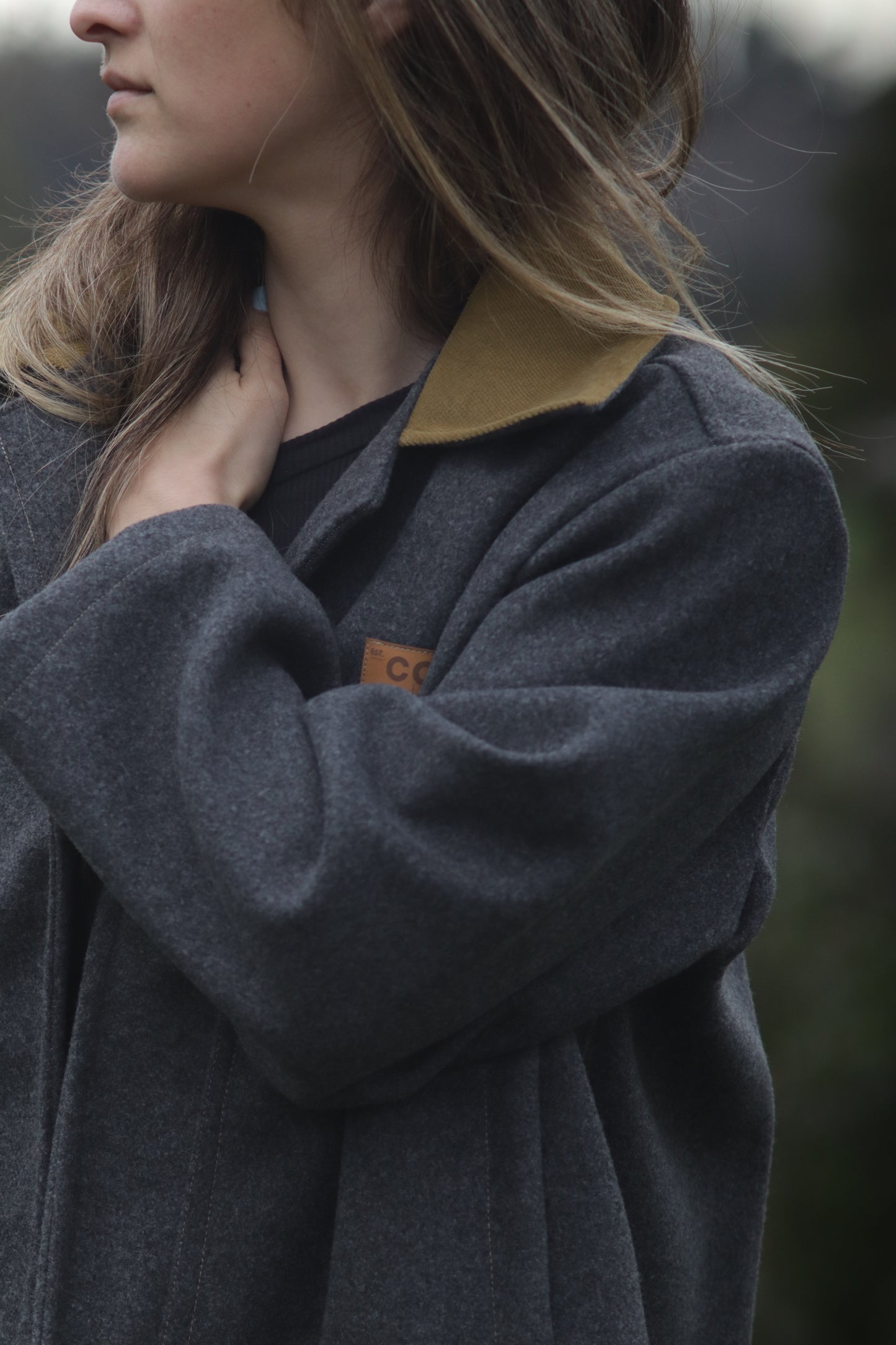 Chaqueta Gris/Mostaza