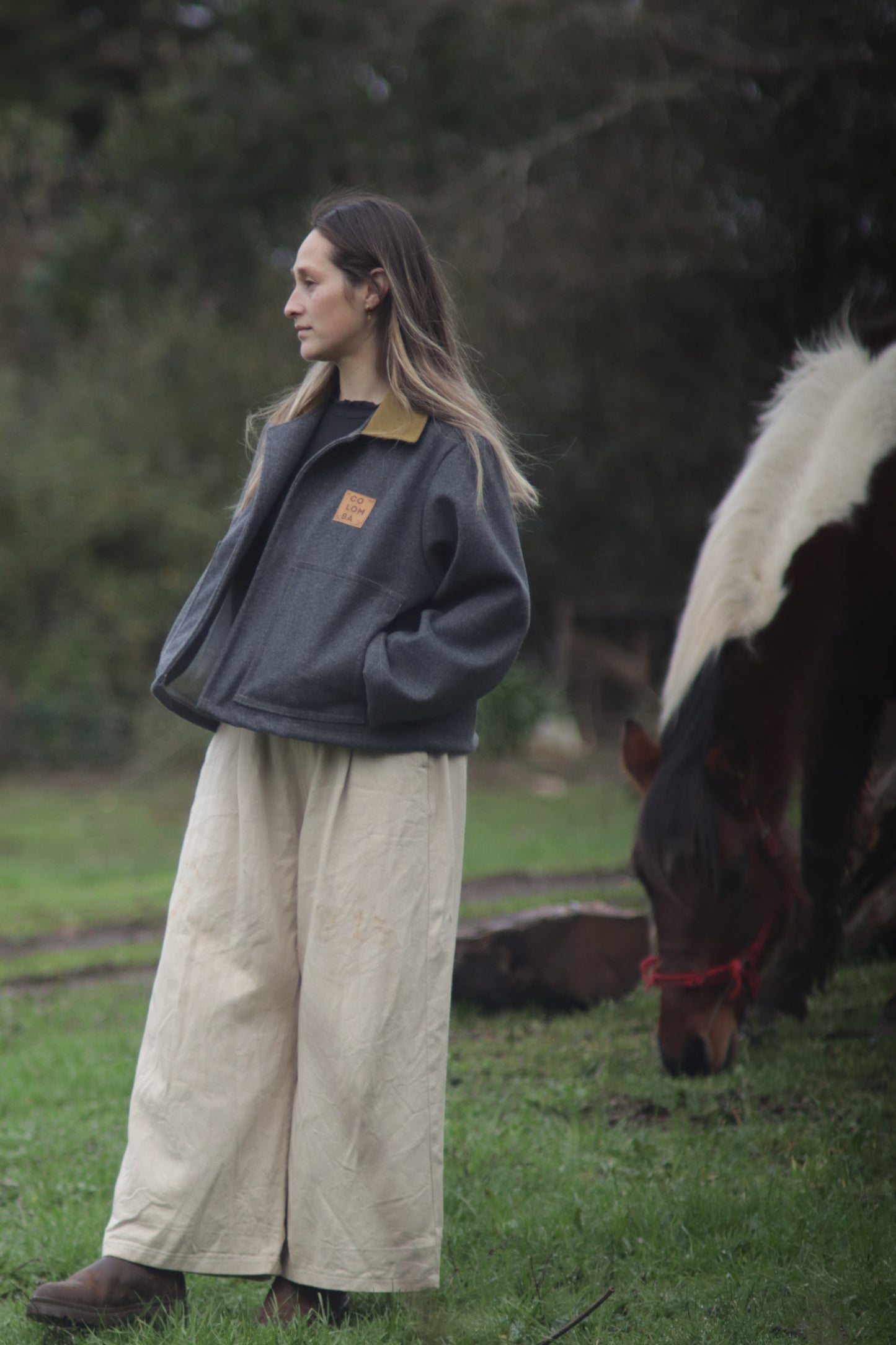 Chaqueta Gris/Mostaza